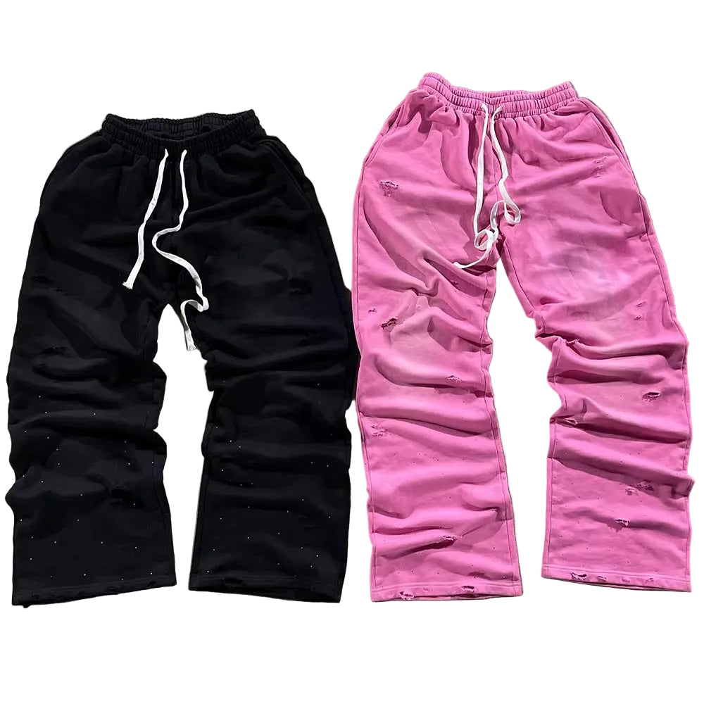 Distressed Baggy Sweats