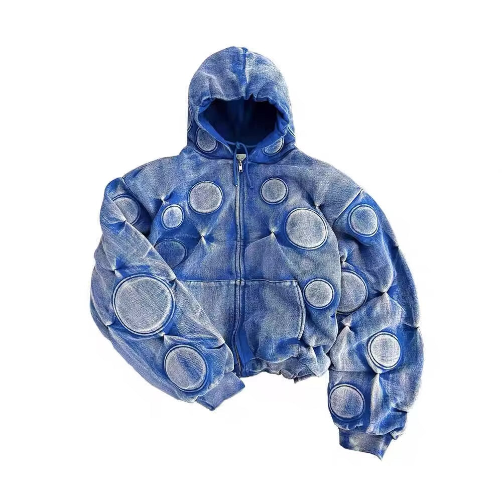 Light Blue Denim Hoodie