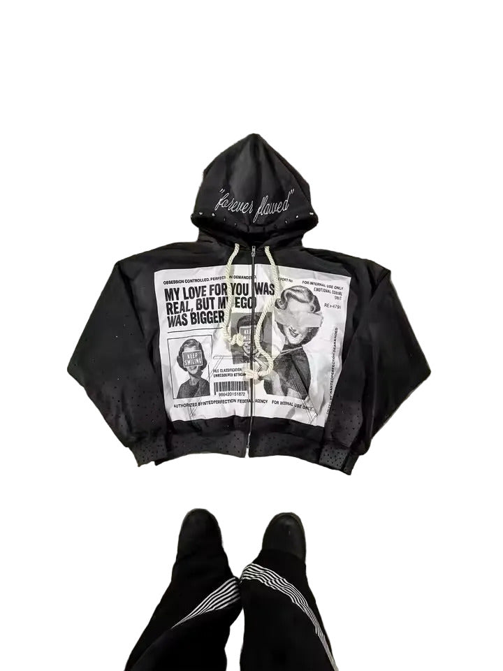 Forever Flawed Zip-Up Hoodie